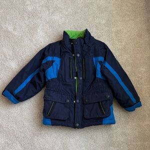 3T London Fog Black and Green Kids Jacket